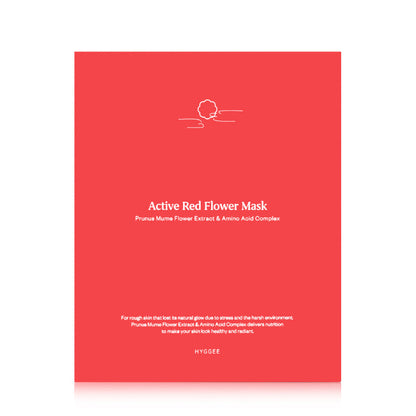 Active Red Flower Mask