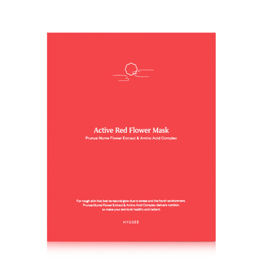 Active Red Flower Mask
