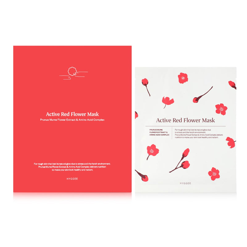 Active Red Flower Mask