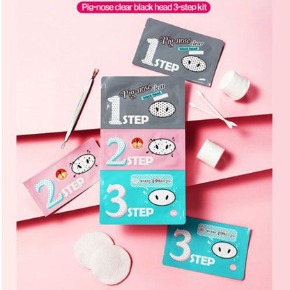 Pig Nose Clear Black Head 3 Step Kit