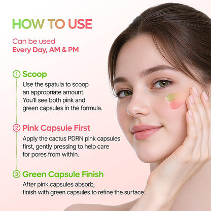 Cactox Pore Relief Dual Capsule Cream