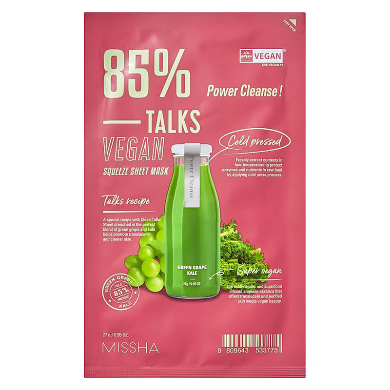 Talks Vegan Squeeze Sheet Mask