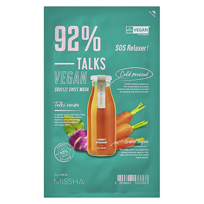 Talks Vegan Squeeze Sheet Mask