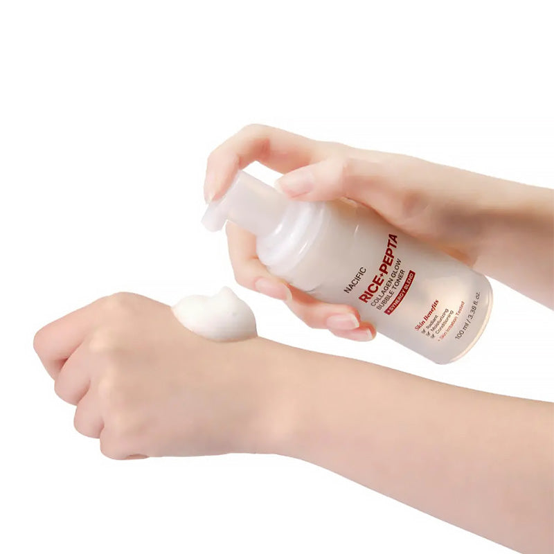 Rice Pepta Collagen Glow Bubble Toner