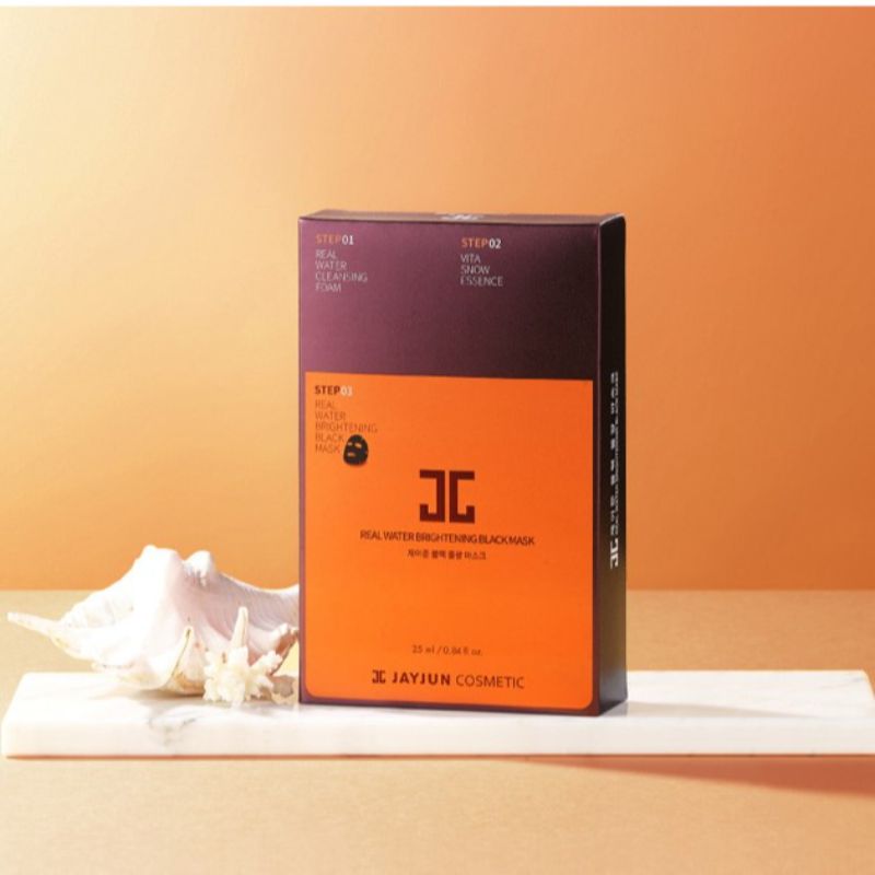 Real Water Brightening Black Mask Sheet