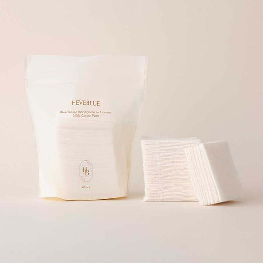 Bleach-Free Biodegradable Stretchy 100% Cotton Pads
